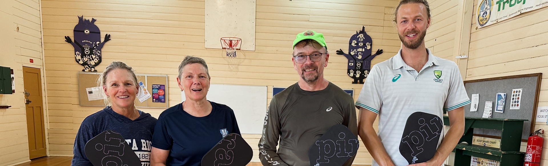 Pickleball Fun at the Scout Hall