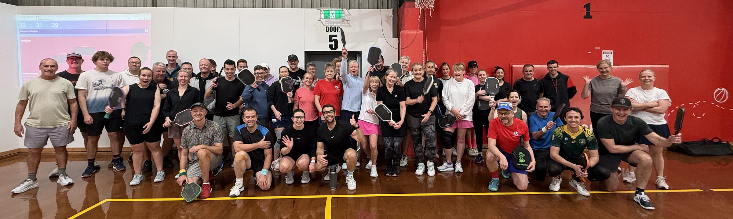 Geelong Pickleball Club players together on court